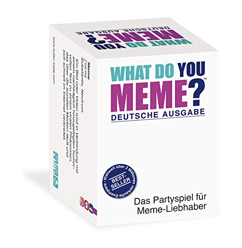 HUCH! | 880581 | What DO You Meme? | Deutsche Ausgabe | Nicht Jungendfrei | Das ultimative Partyspiel | für 3+ Spieler ab 18 Jahren | Witzige, skurrile & lustige Textkarten zu beliebten Memes!