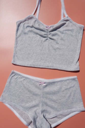 Gray Rose Set - 2 pcs. | S