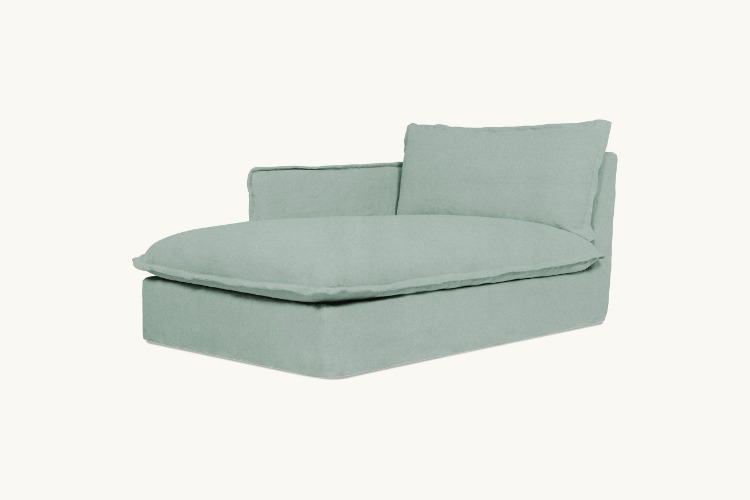 Neva Daybed | Thread-Dyed Cotton Linen Hello Aloe / Feather Down