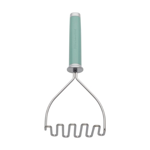 KitchenAid Gourmet Stainless Steel Wire Masher, 10.24-Inch, Aqua Sky - Aqua