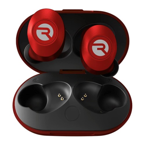 Raycon The Everyday Bluetooth Wireless Earbuds with Microphone- Stereo Sound in-Ear Bluetooth Headset True Wireless Earbuds 32 Hours Playtime (Matte Red) - Matte Red