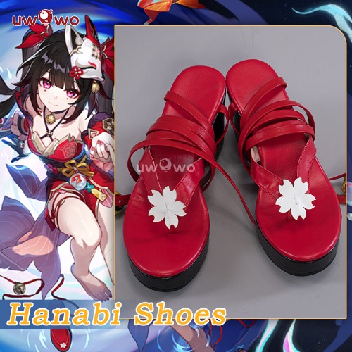 Uwowo Game Honkai: Star Rail Sparkle Hanabi Cosplay Shoes Clogs - 38