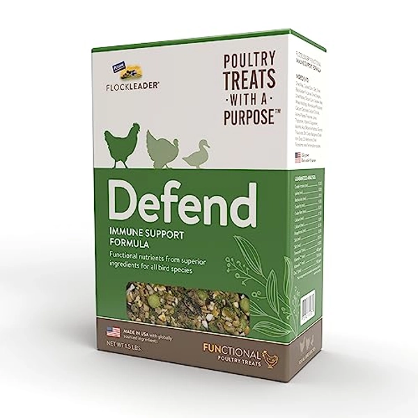 FlockLeader Defend, Functional Poultry Treats for Immune Support, 1.5 lb