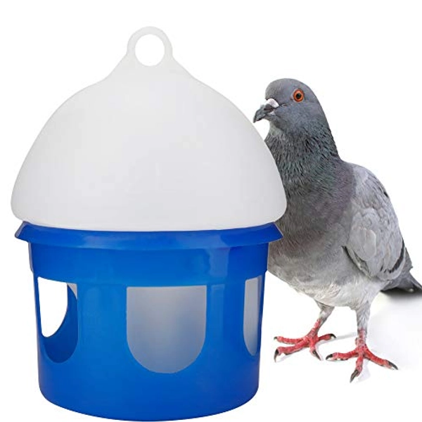 TOPINCN Pigeon Feeder, 2L/4L/6.5L Large Capacity Pigeon Waterer Automatic Bird Pigeon Feeder ABS Plastic Water Dispenser Waterer(2L)