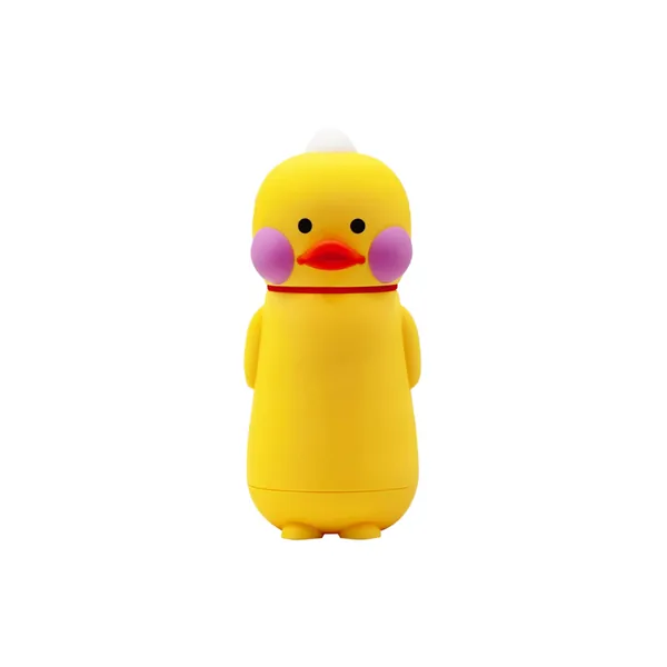 Duck Insulated Water Bottle Stainless Steel Vacuum Flask Yellow 248ML (Cute Emoji)