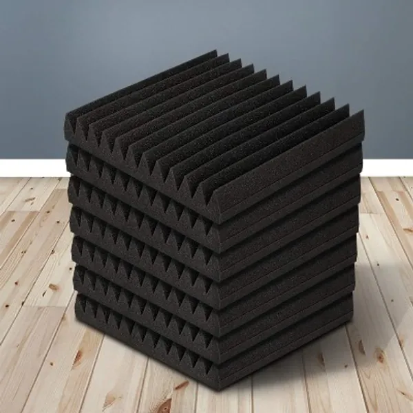 ARTISS Alpha Acoustic Foam Panels 20pcs Studio Sound Absorption Wedge Tiles Absorber 12-Tooth 30cm x 30cm Insulation Paddings Room Sound-dampening Soundproof Treatment