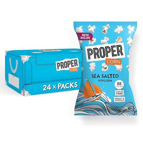 PROPERCORN Lightly Sea Salted Popcorn, 24 x 20g