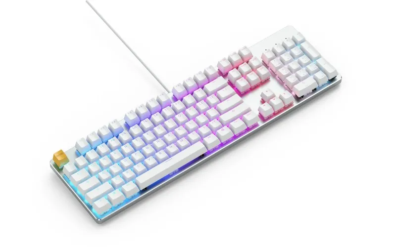 Glorious: GMMK Full Size RGB White Mechanical Keyboard 