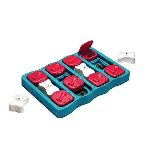Outward Hound Nina Ottosson Level 2 Dog Brick Interactive Puzzle Toy For Dogs All Breed Sizes - Level 2 (Intermediate) - Dog Brick