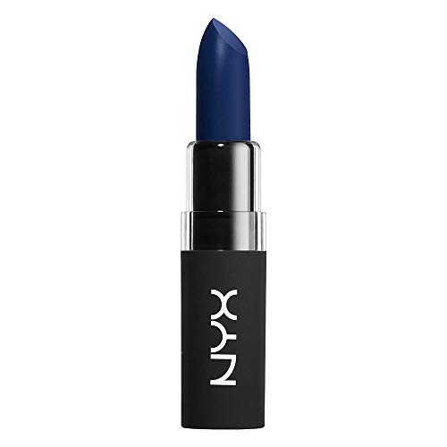 NYX VELVET MATTE LIPSTICK 04 MIDNIGHT MUSE - MIDNIGHT BLUE / BY GLITZ - 04 Midnight Muse - 1 Count (Pack of 1)