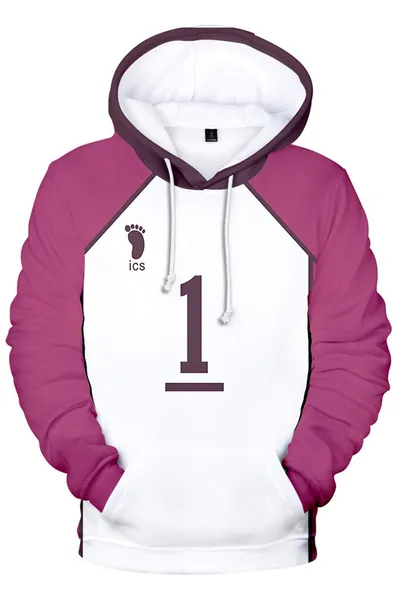 CosplayCos Tendou Satori Hoodie Shiratorizawa Tendou Volleyball Jersey Jacket Uniform Outfit - XX-Large Ushijima