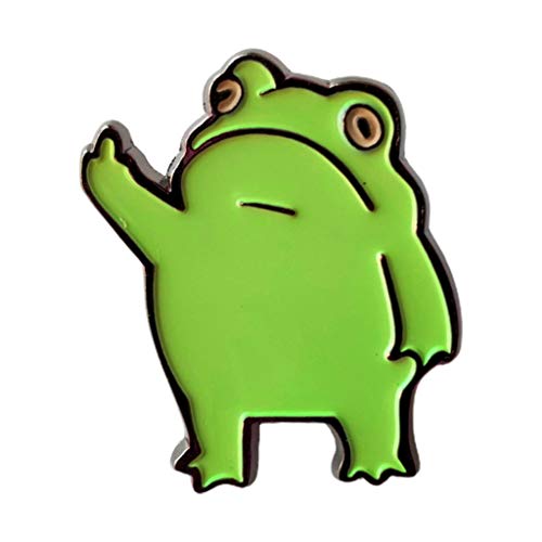 VEED Metal Cartoon Frog Enamel Pin Cute Animal Badge Jewelry Accessories Paint Brooch