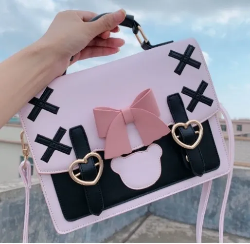 JK Pink Black Powder Ita Bear Bag