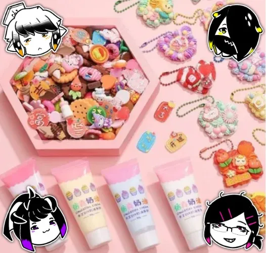 Guka Deco Cream DIY Keychain Set