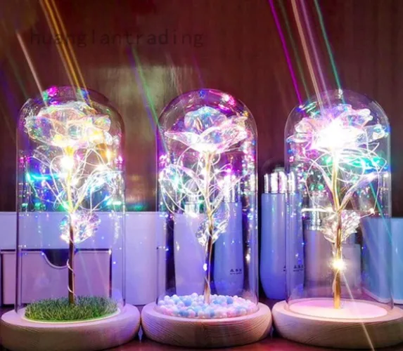 Glowing Rose Terrarium