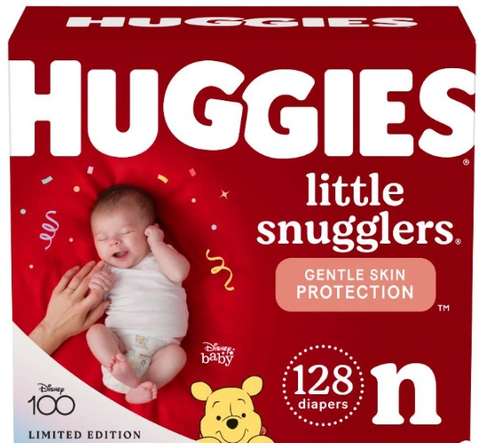 Huggies Little Snugglers Baby Diapers – Newborn, 128 Count 
