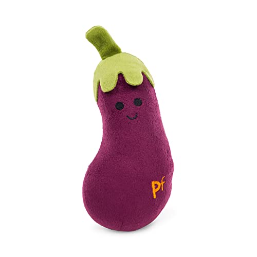 Petface Foodie Faces Aubergine Plush Dog Toy - Aubergine