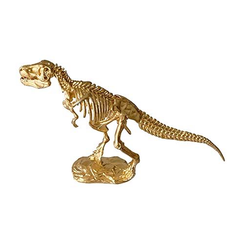 Pasiir Gold Dinosaur Figurine Home Decor, Solid Metal Dinosaur Centerpiece Decoration, Mini Dinosaur Ornament Animal Desk Figurines for Home Office Desktop - Dinosaur