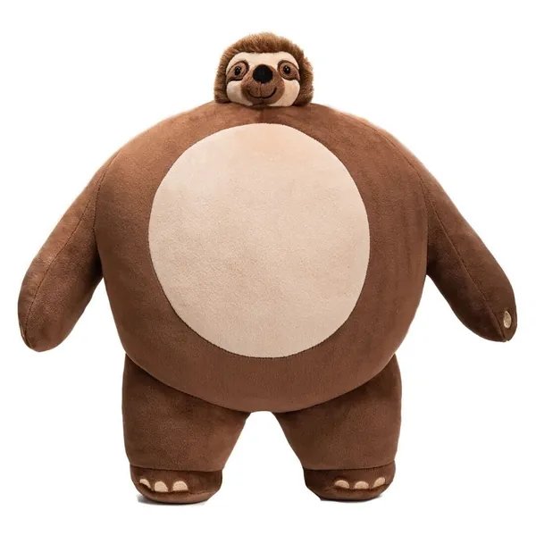 TINY HEADED KINGDOM Stuffed Animal, Sloth Plush Toy for Girls and Boys, Adorable Bear Stuffed Animals, Big Plushies Small Head, Shrunken Head Bear, Bear Stuffed Animal with Small Head, 15 in - Heep (Sloth) 15 in