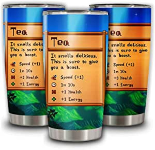 Insulated Tumbler Stardew With Lid Valley Day Tea Stainless Steel Coffee Cup 20 Oz Vacuum Tumblers Travel Mug