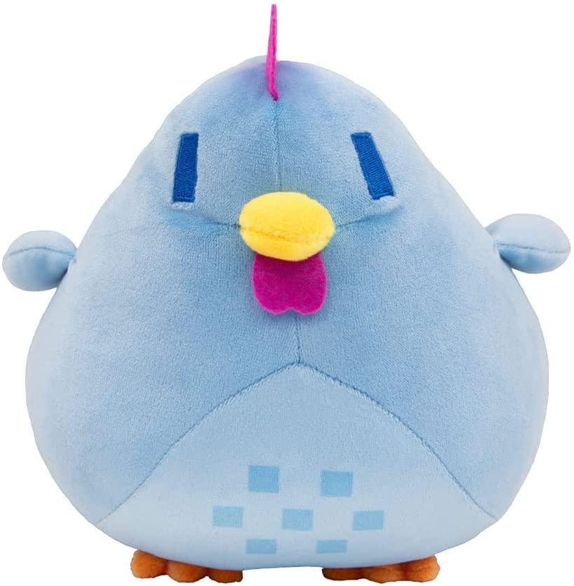 Stardew Valley Blue Chicken Pillow Plush Toy, 7.9 inch Hen Doll, Soft Stuffed Animal Figure Pillows Surprise Gift for Fans Kids Birthday (Blue) - Blue