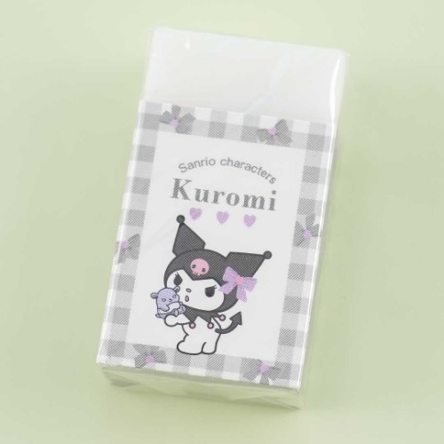 Kuromi Checkered Ribbons Eraser