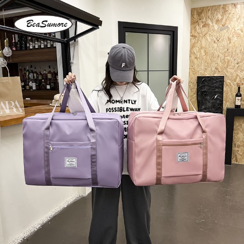Beasumore-Grande Capacidade de rolamento bagagem para estudantes, Folding Travel Bag, Mala Rodas, Carry On Trunk, Trolley - AliExpress 