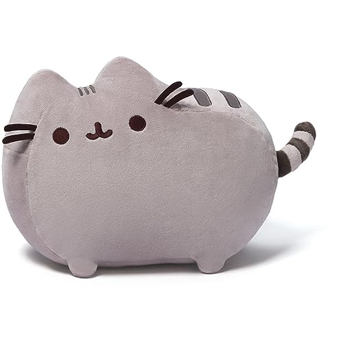 GUND Pusheen The Cat Classic Pose Plush, Kawaii Plush Cat Stuffed Animal for Ages 8 and Up, Gray, 12”