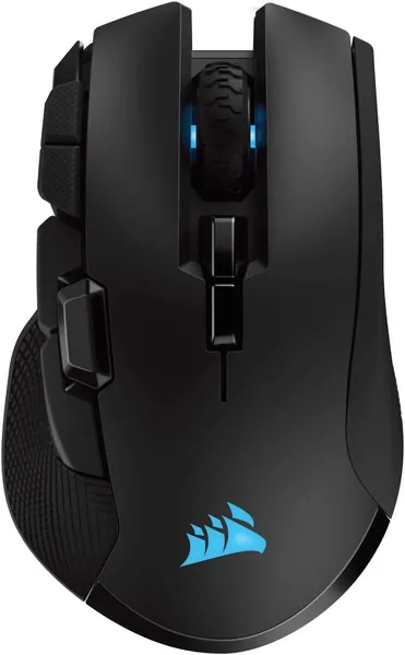 Corsair Ironclaw Wireless RGB - FPS and MOBA Gaming Mouse - 18,000 DPI Optical Sensor - Sub-1 ms SLIPSTREAM Wireless - Wireless Mouse