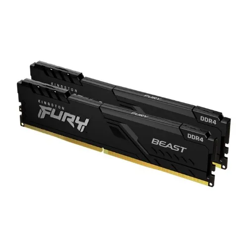 Kingston FURY Beast DDR4-3200 - 32GB - CL16 - Dual Channel (2 pcs) - Intel XMP - Sort
