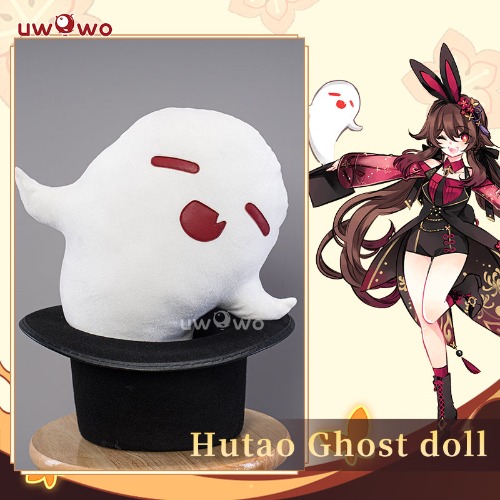 【In Stock】Exclusive Uwowo Genshin Impact Fanart Hutao Bunny Suit Cute Cosplay Costume - 【In Stock】Hat+Ghos