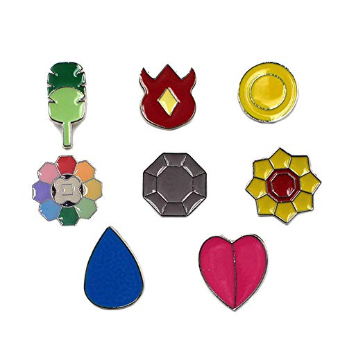 Pocket Monster Generation 1 Gym Badge Collection Box, Game collection Set of 8PCS