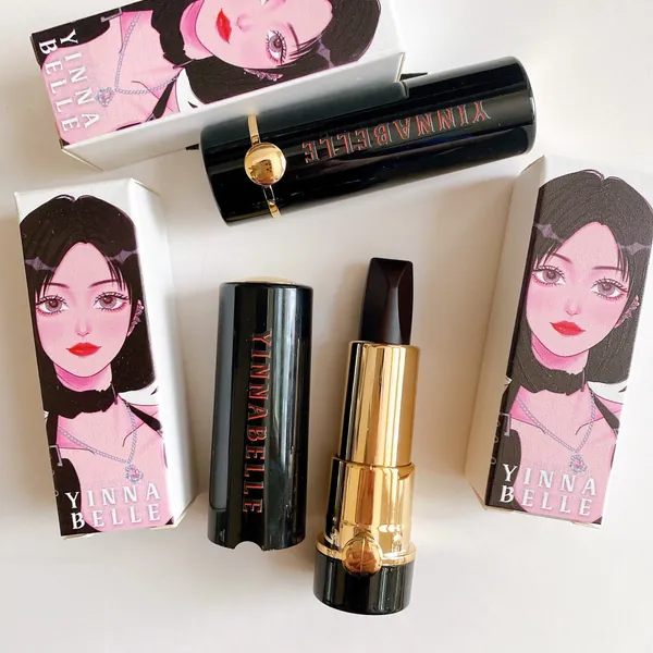 Blood Magic Nana Osaki creamy red color changing lipstick, Punk gothic style lipstick