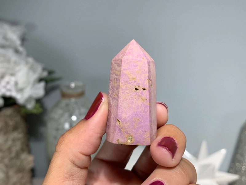 1.8" 46 mm Purple Phosphosiderite Tower, Phosphosiderite Tower, Phosphosiderite Point, Phosphosiderite #29