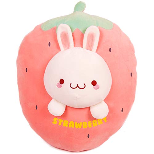 18" Strawberry Bunny Plush