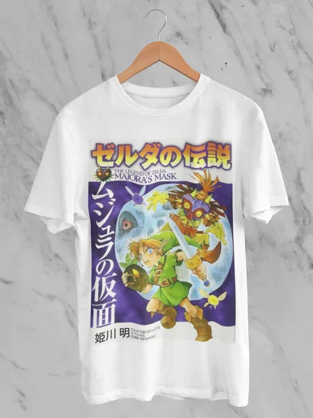 Zelda Majora&#39;s Mask T-Shirt! Perfect Gift For Gamers! Hyrule - Zelda - Ganon - Gaming Clothing - Gamer Present
