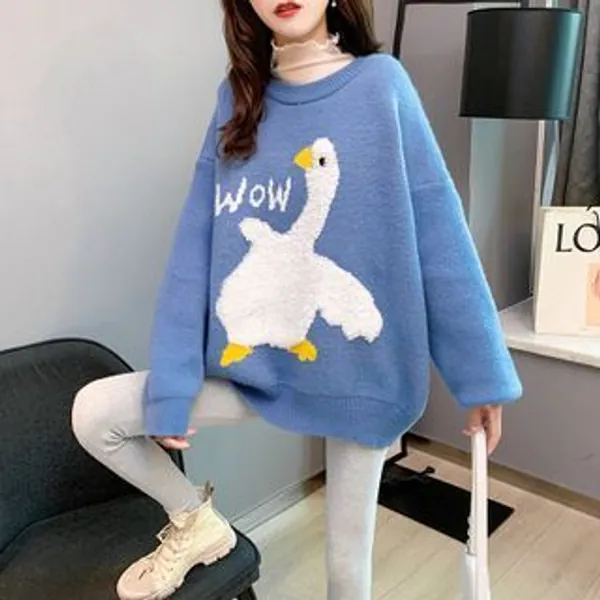 Duck Print Sweater