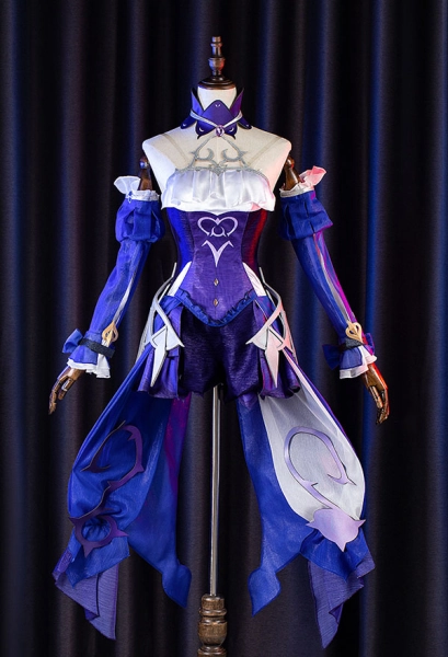 Genshin Impact Fischl Purple Dress Set Cosplay Costume