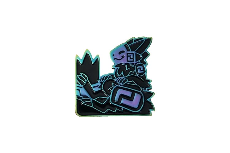 Protogen Premium Rainbow Anodized Enamel Pin – Vibrant Colorful Brooch for Jackets, Bags & Accessories (Black), Zinc, no gemstone