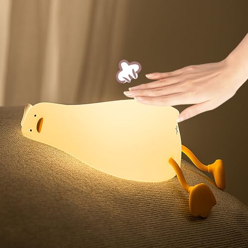Duck light that turns on by touching it's butt 