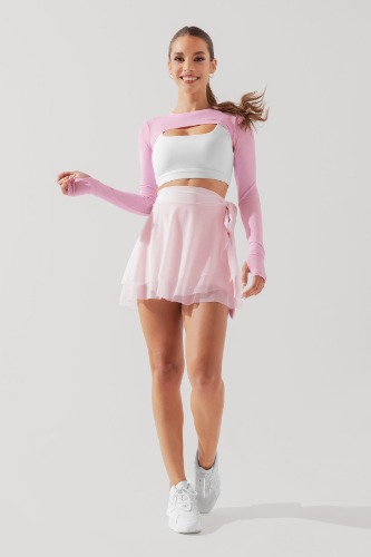 Relevé Ribbed Shrug - Bubblegum | L