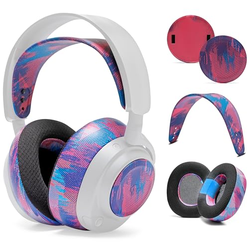WC Arctis Nova Bundle Pack - Cooling Gel Earpads, Silicone Headband, and Side Speaker Plate Upgrade for Arctis Nova Pro Wireless by Wicked Cushions | Speed Racer