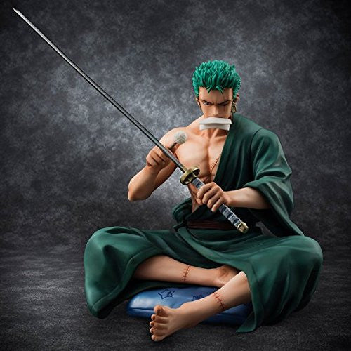 One Piece - Roronoa Zoro - Excellent Model - Portrait Of Pirates Limited Edition - Portrait of Pirates SOC - 1/8 - Pre Owned