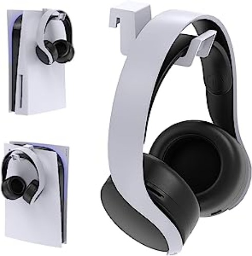 Klipdasse Headphone Stand for PS5 Console, Gaming Headset Hanger Holder Headphone Hook Stand for PS5