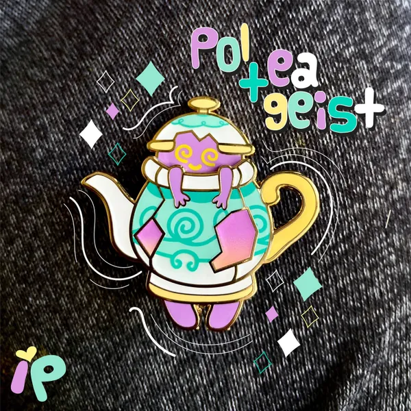 Polteageist Slider Pin - Pokemon Inspired Enamel Pin