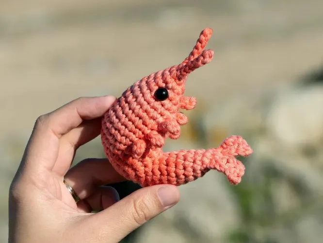 CROCHET PATTERN Shrimp Amigurumi by MevvSan