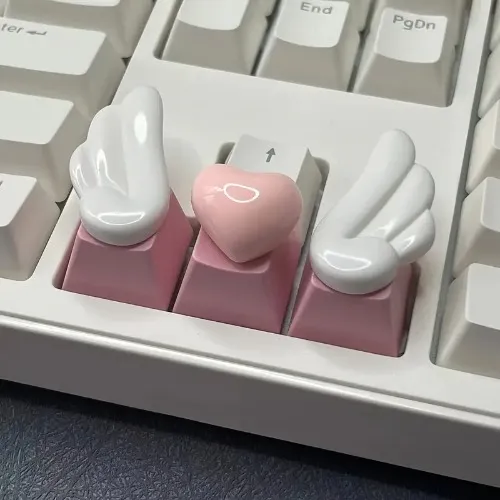 Wings and Heart Keycaps