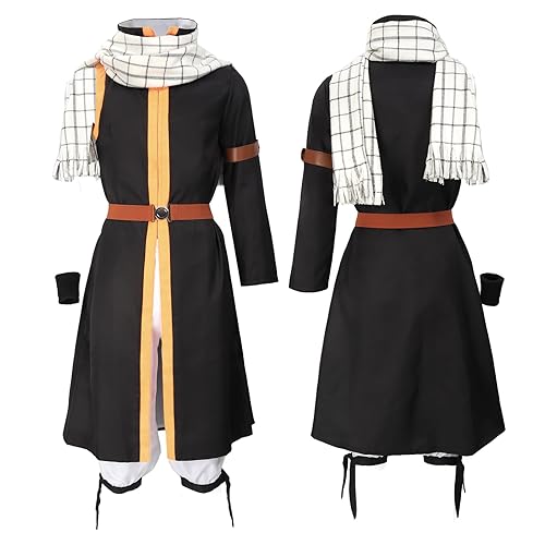 DAZCOS US Size Men's Anime Cosplay Halloween Costume With Scarf Wrister - Small