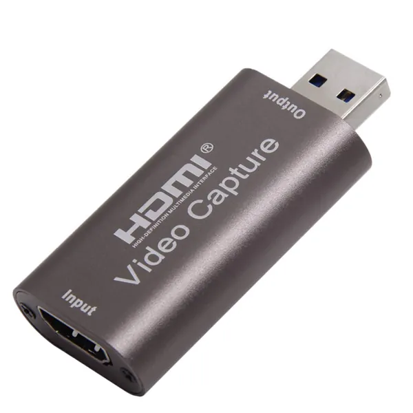 DavXF Audio Video Capture Cards ,4K HDMI to USB 2.0 HD Game Video Capture Card 1080P30FPS ,Game Recorder,Box Device,Live Broadcasting,Teaching for Windows, Android and MacOS System - 