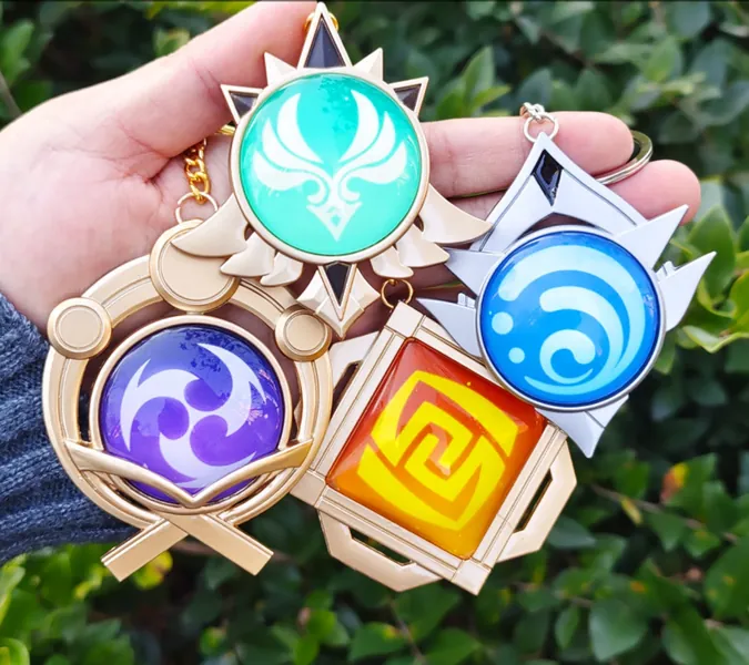 Genshin Impacts Big sized vision element cosplay jewelry Liyue Mondstadt Inazuma Snezhnaya electro geo pyro cyro anemo